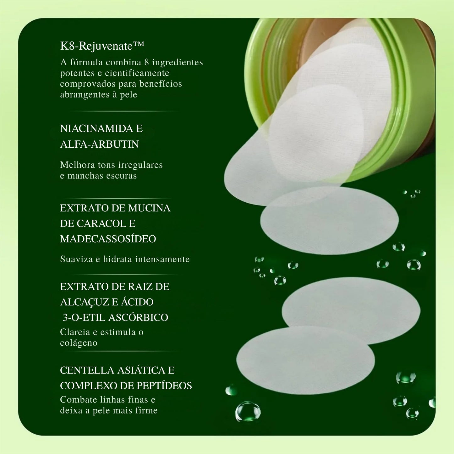 Jiyu SkinCare - Cuidados com a Pele Coreano para Manchas Escuras, Rugas e Pele Opaçada