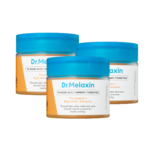 Pads de toner de Cúrcuma Ácido Kójico Dr.Melaxin TX 70 folhas