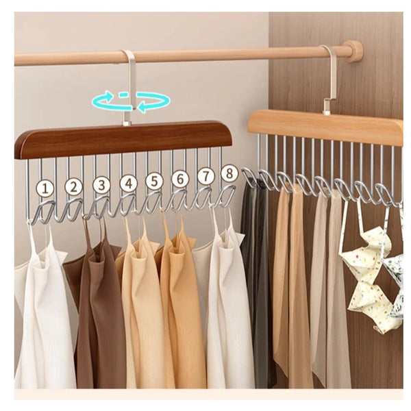 Up Organize™ – Cabide Multi-uso Para Cintos Gravatas Cachecóis 8 Ganchos (COMPRE 1 LEVE2)
