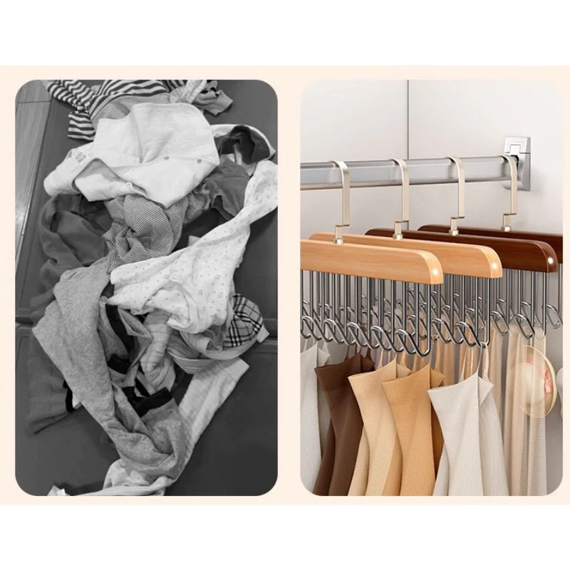 Up Organize™ – Cabide Multi-uso Para Cintos Gravatas Cachecóis 8 Ganchos (COMPRE 1 LEVE2)