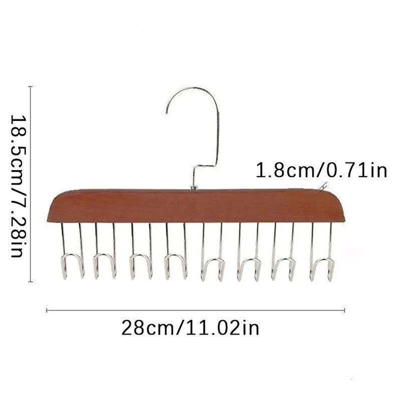 Up Organize™ – Cabide Multi-uso Para Cintos Gravatas Cachecóis 8 Ganchos (COMPRE 1 LEVE2)